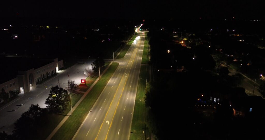 Drone Aerial Night Photography